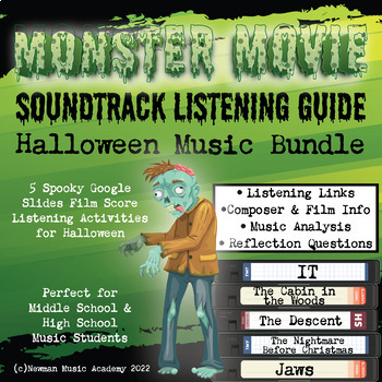 Preview of Monster Movie Soundtrack Listening Guide BUNDLE