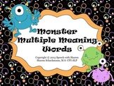 Monster Multiple Meaning Words