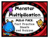Multiplication Fact Practice Drills and Quizzes by Set wit