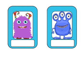 Preview of Monster Name Tags or Signs