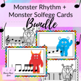 Monster Rhythm Cards + Monster Solfege Cards BUNDLE
