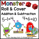 Monster Roll & Cover Addition & Subtraction Games
