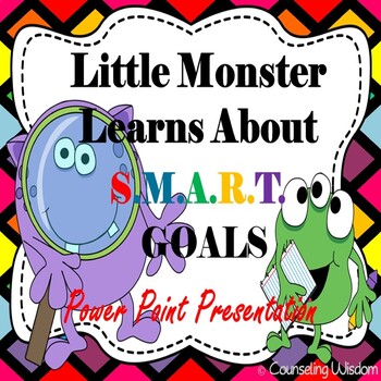 Preview of Monster S.M.A.R.T. Goals Setting Power Point Lesson