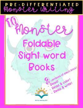 Preview of Monster Sight Word Activities Printable
