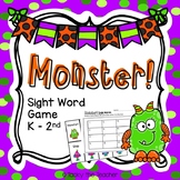 Monster! Sight Word Game {Editable}
