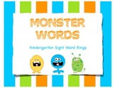Monster Sight Word Rings