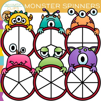 Preview of Monster Spinners Clip Art