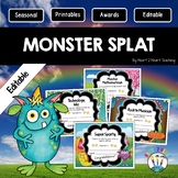 Editable Monsters Themed End of the Year Awards Super Cute