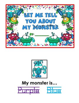 Monster Student Book Resource by MBG | TPT