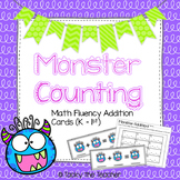 Monster Teeth Count & Add Cards | Addition Facts 0-10