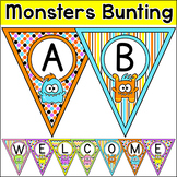 Monster Theme Bulletin Board Letters Editable Banner