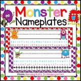Monster Theme Classroom Name Tags