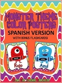 Monster Theme Color Posters ~ SPANISH VERSION