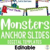 Monster Theme: Editable Daily Slideshow Templates