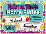 Monster Theme Name Plates