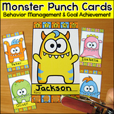 Monster Theme Punch Cards - Classroom Management Tool