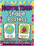 Monster Theme Shape Posters