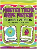 Monster Theme Shape Posters ~ SPANISH VERSION