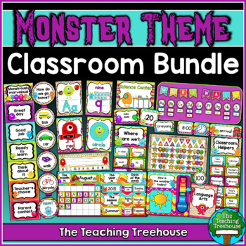 Preview of Monster Themed Classroom Bundle