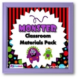 Monster Themed Classroom Decor Bundle (Editable Materials, Too!)