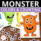 Monster Theme Math Counting Numbers 1-20 Monster Color Mat