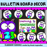 Monster-Themed Halloween Bulletin Board Idea and Door Decor