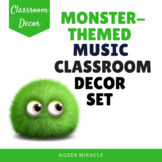 Monster-Themed Music Classroom Decor Set
