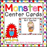 Monster Themed Classroom Center Cards