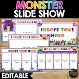Monster Themed SLIDE SHOW | Editable | Google Slides Prese