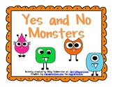 Monster Themed Yes No Question Cards