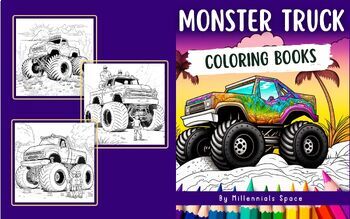 Vehicle Coloring book: Kids Coloring Books with Monster Trucks