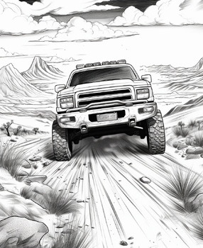 lifted ford truck coloring pages