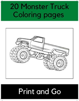 monster truck coloring pages online