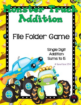 Firefly Facts Addition to 5 Math File Folder Game Center Kindergarten 