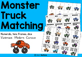 Number recognition and matching activity - Monster Trucks