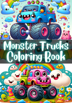 Preview of Monster Trucks Coloring Book