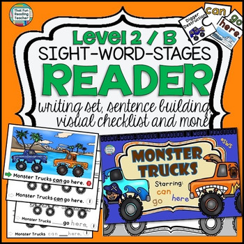 Preview of Monster Trucks Emergent Readers, Activities