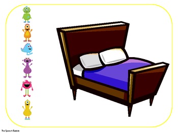 monster under the bed clipart