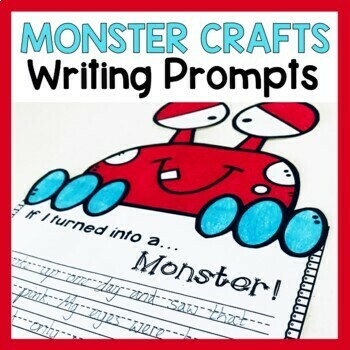 Preview of Monster Writing Crafts | Fictional Narrative Writing Prompts