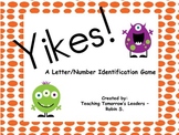 Monster Yikes Letter and Number ID game