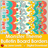 Monster bulletin board borders