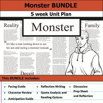 Preview of Monster by Walter Dean Myers Unit