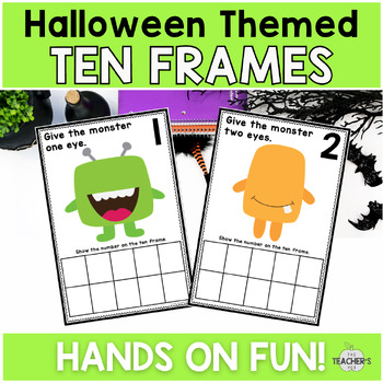 Monster counting mats with ten frame by The Teacher's Pet | TpT
