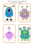 Monster flashcards - Body parts