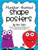 Monster-themed Shape Posters