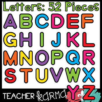 Monsters, Alphabet Blocks & Letters BUNDLE - 210 Pieces by Teacher Karma