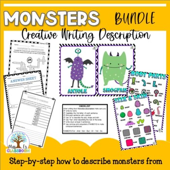 Preview of Monsters BUNDLE - Creative Description Writing