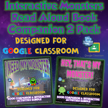 Preview of Monsters Book Companion and Interactive Reading Bundle for Google Classroom