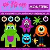 Monsters Clip Art (Digital Use Ok!)