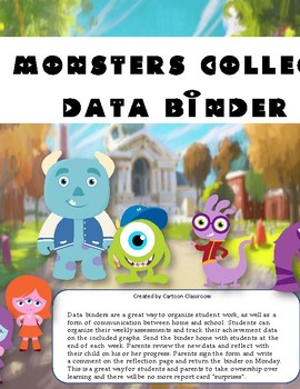 Preview of Monsters College Data Binder